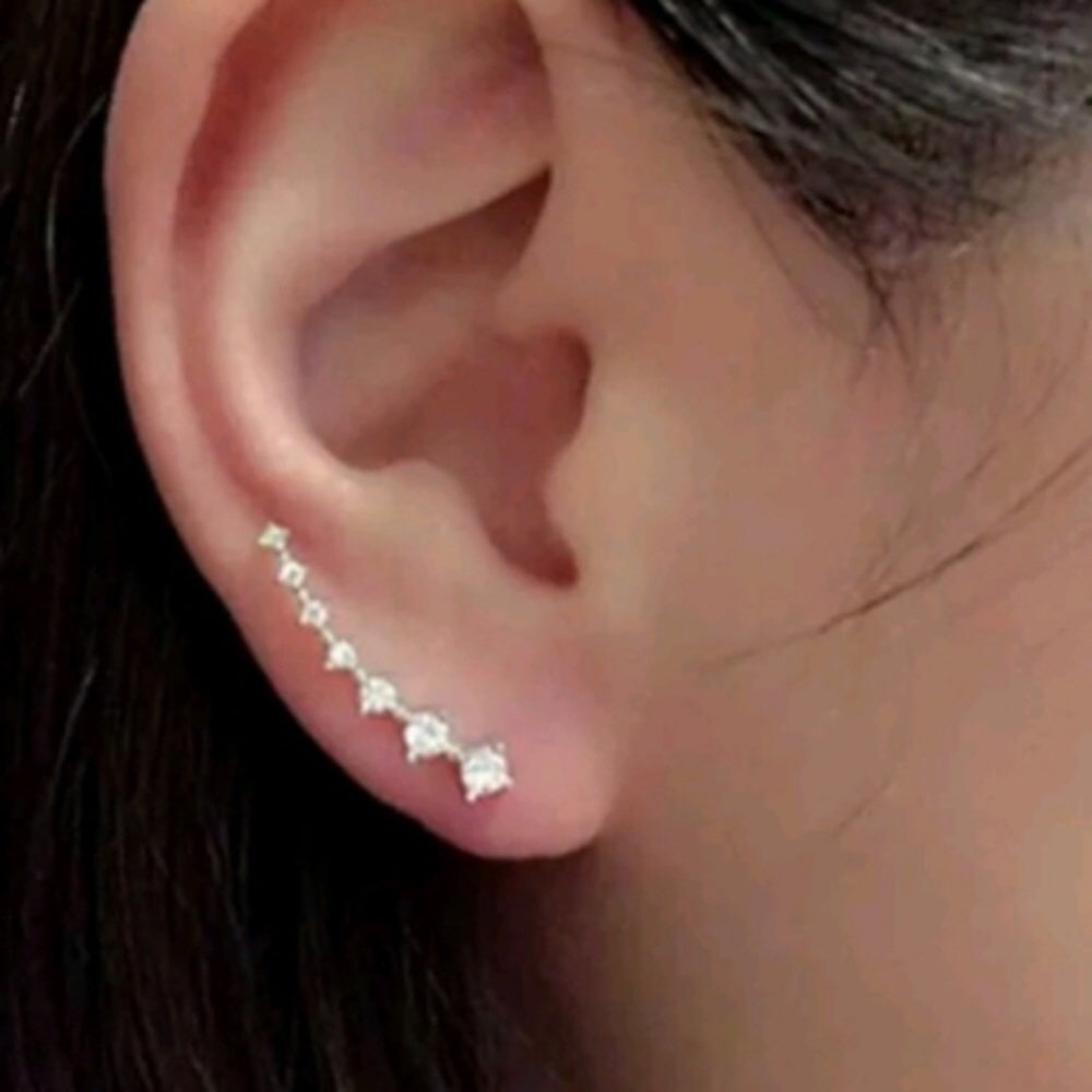 1 LEFT 🎀3/$22🎀 Rhinestone Crawler Earrings